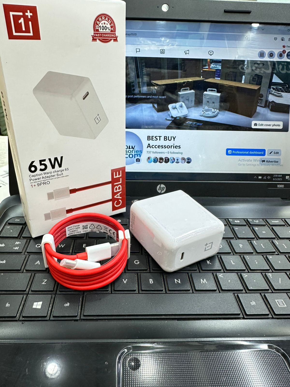 65W one Plus Charger  C to C cable included  Original china quality
